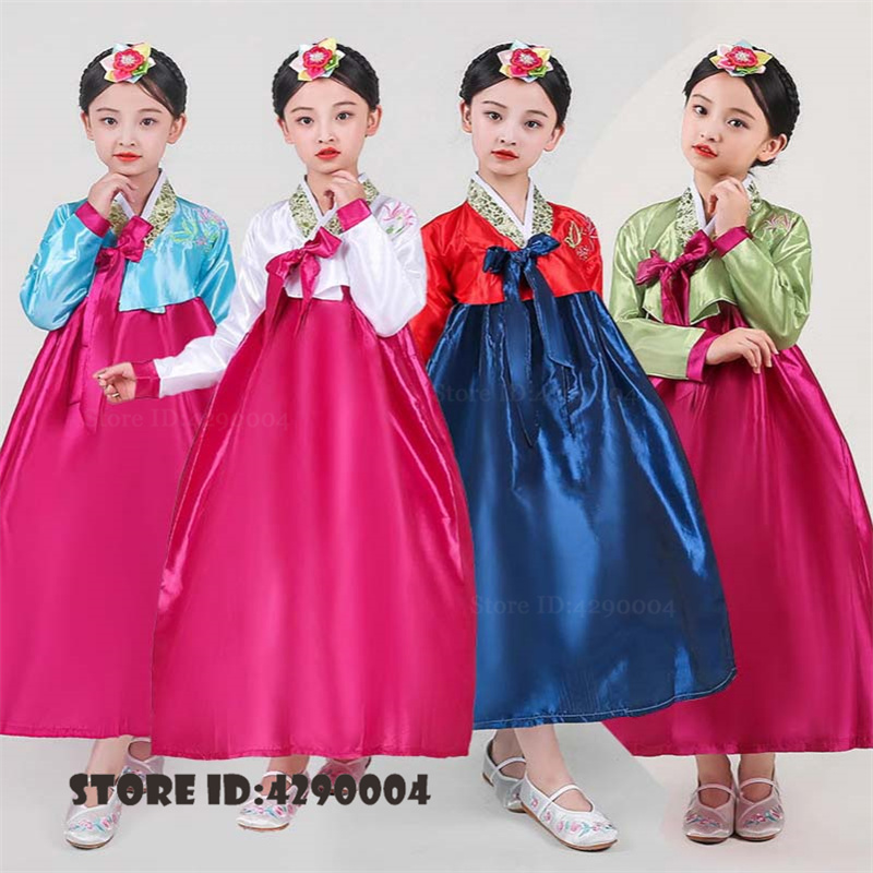 Traditional Korean Lifestyle - Robe Hanbok traditionnelle pour enfants, costume