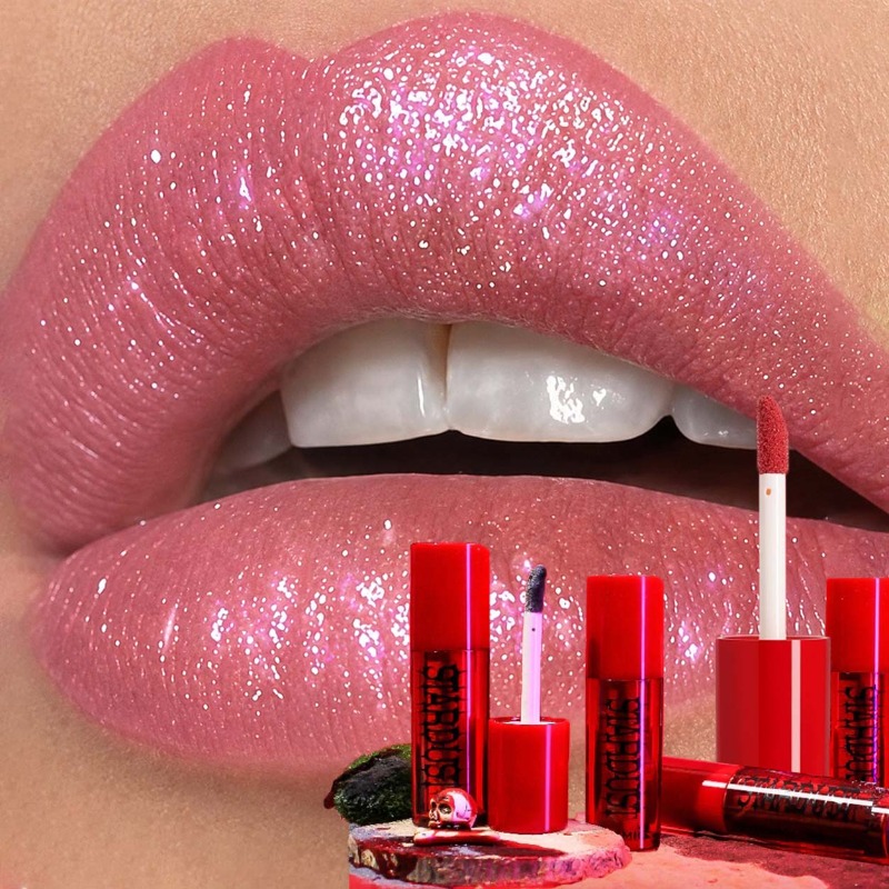 Lip Tint Korean - Rouge à Lèvres Gothique Mat Scintillant,