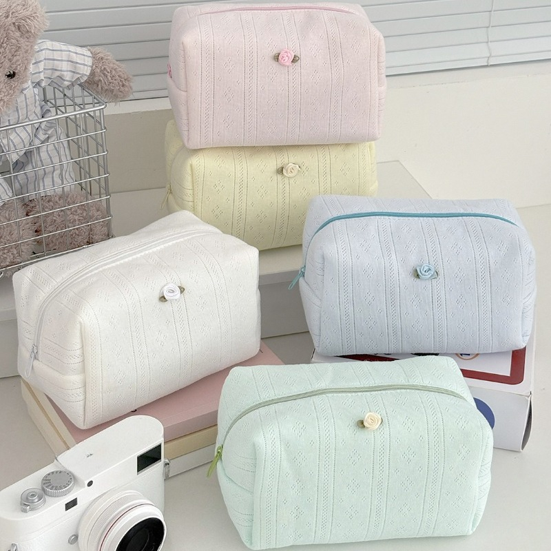 Trousse de maquillage florale  - Korean Skincare Routine avis et prix