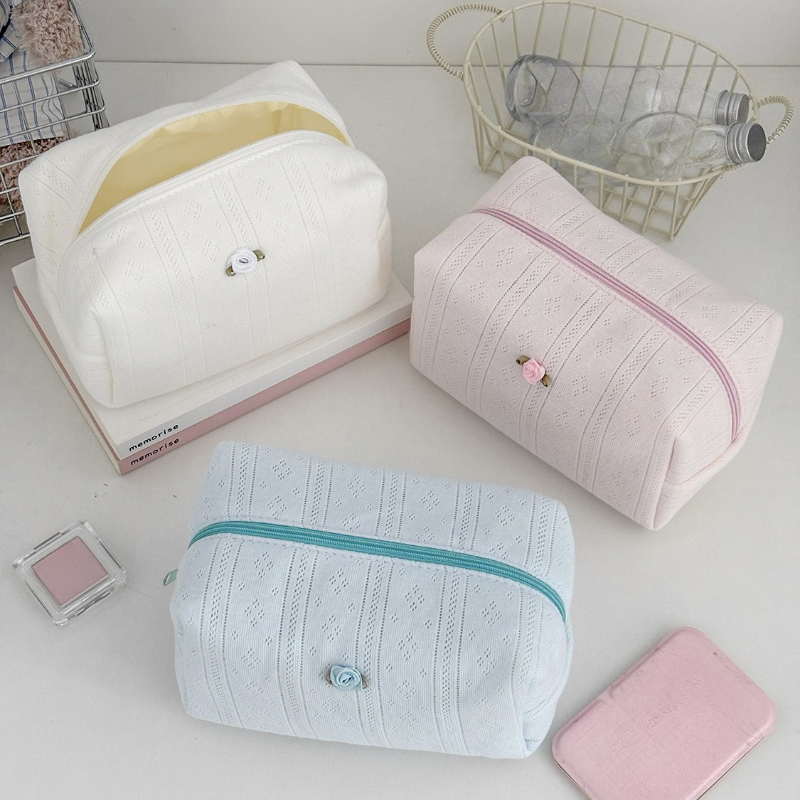 Trousse de maquillage florale  - Korean Skincare Routine avis et prix