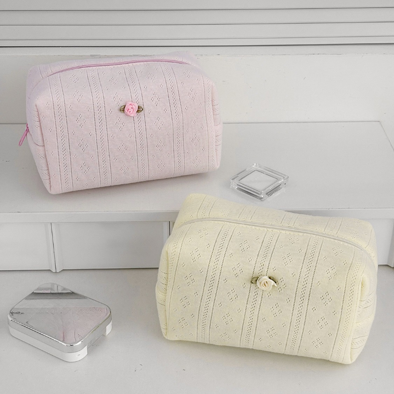 Trousse de maquillage florale  - Korean Skincare Routine avis et prix