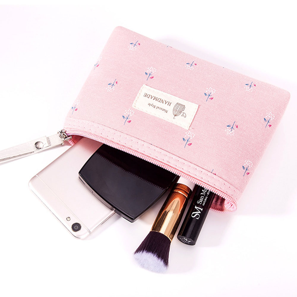Sac à cosmétiques en toile imp - Korean Skincare Routine avis et prix